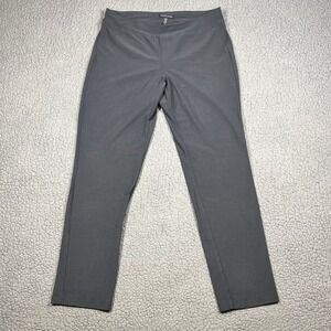 Eileen Fisher Womens Gray Stretch Viscose Nylon Ankle Pants S/P Small Petite